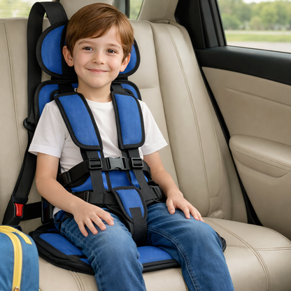 Ortekor Travel Buddy | Siège auto rehausseur portable avec harnais 5 points | Conception légère pour des voyages d'enfants en toute sécurité