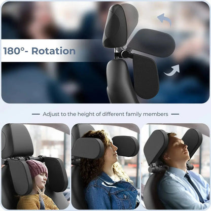 Ortekor Travel Comfort | Adjustable Car Neck Pillow with Side Support | Enhanced Stability for Relaxed Journeys