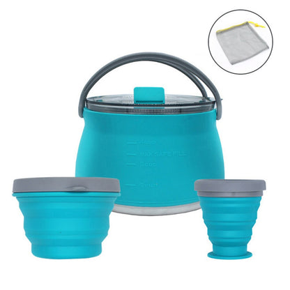 Travel Go | Multifunctional Collapsible Outdoor Kettle for Easy Boiling & Cooking