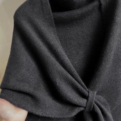 Triluna Shawl Cape - Soft Knitted Microfiber, Lightweight Triangle Design