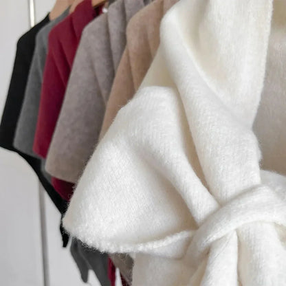 Triluna Shawl Cape - Soft Knitted Microfiber, Lightweight Triangle Design