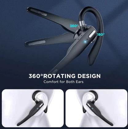 Wireless Headset Bluetooth 5.1 with Mic, Noise Cancelling Bluetooth Headset 20 to 25 Hour Talk Time, Phone Headset