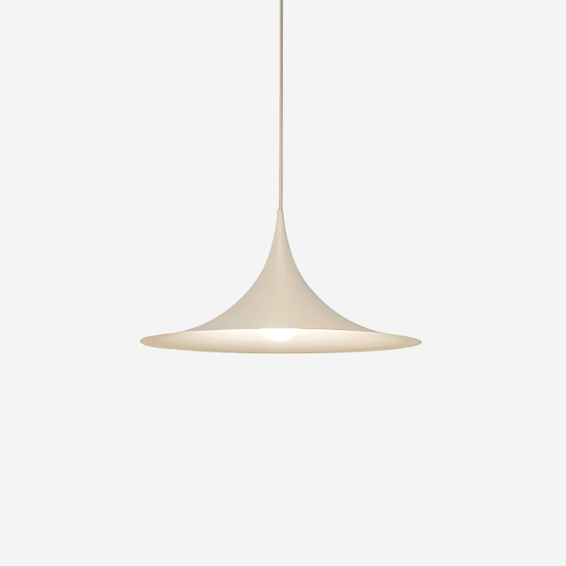 Metal Dome Drop Ceiling Fixture for Kitchen Island & Dining Table – Cord-Adjustable Contemporary Hanging Light with E26 Socket in Black, Whi