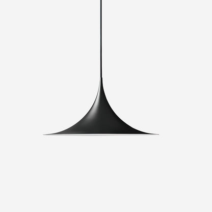 Metal Dome Drop Ceiling Fixture for Kitchen Island & Dining Table – Cord-Adjustable Contemporary Hanging Light with E26 Socket in Black, Whi