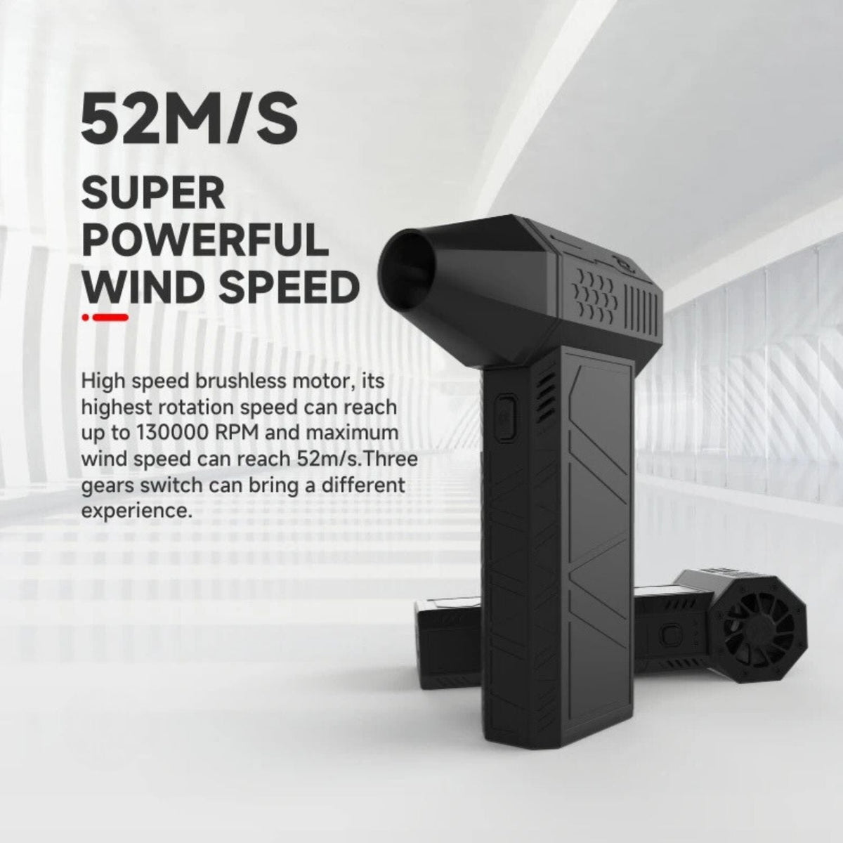 Turbo Fan | Compact Mini Jet Fan with High-Speed Motor for Versatile Use