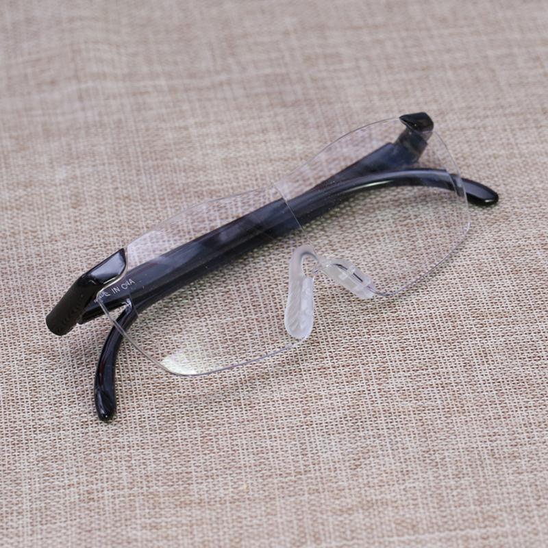 Magnifying Reading Glasses 250% Zoom Hands-Free Vision Aid for Needlework Crafts Repairs Hobbies Over Prescription Eyewear Unisex