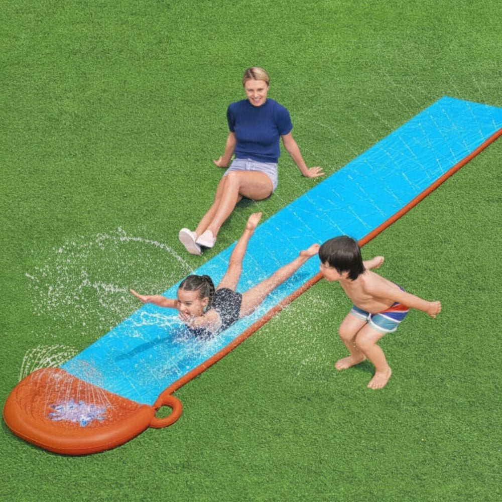 Ultimate Inflatable Water Slide | PVC Design with Integrated Water Mist System for Backyard Fun