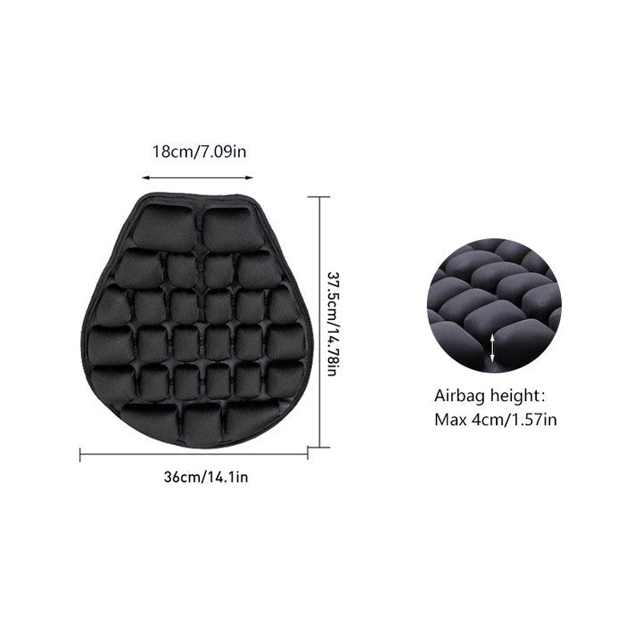 Ortekor Ultimate Motorcycle 3D Cushion with Air Flow Technology | Enhanced Comfort for Long Rides