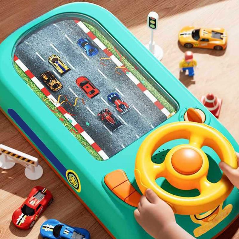 Toy Steering Wheel, Race Car Steering Wheel Driving Simulator Toy for Kids, Electronic Learning Toy for Preschoolers