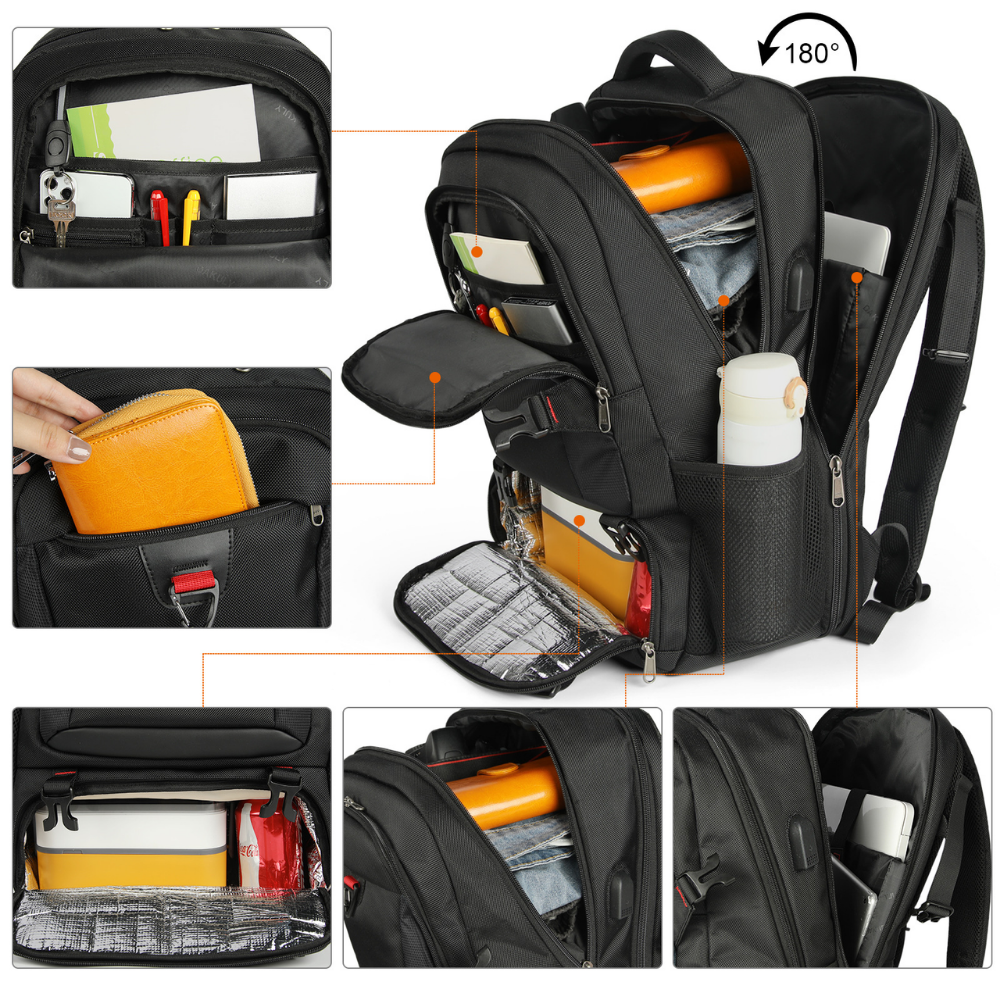 Ultimate Travel Backpack | Large Insulated Compartment & Laptop Organizer for Convenience