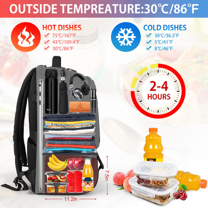 Ultimate Travel Backpack | Large Insulated Compartment & Laptop Organizer for Convenience