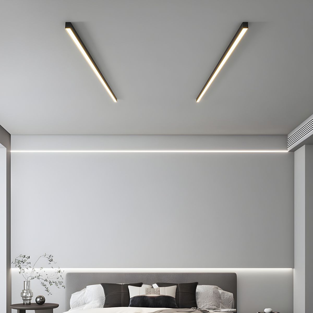 Ultra-Slim Linear LED Ceiling Light for Modern Kitchens & Offices – Flush Mount 2-4 Foot Bar Fixture