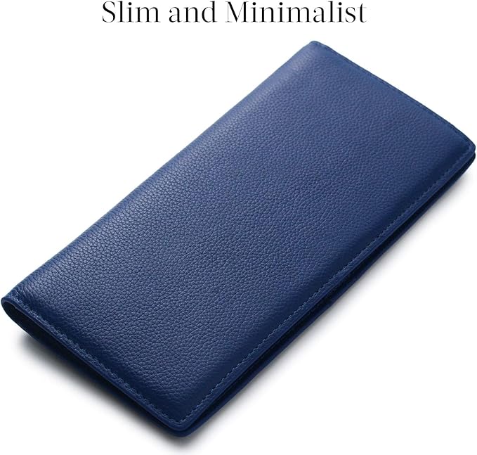 Ortekor Ultra-Thin Leather Card Wallet with RFID Blocking Technology | Compact Design for Secure Storage