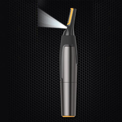 Cordless Detail Trimmer for Men | LED-Lit Precision Grooming Tool for Facial Hair, Ears & Brows | Titanium-Enhanced Stainless Blades