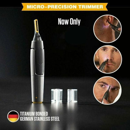 Ultra-Thin Precision Trimmer with Titanium Blades | Effortless Grooming Tool for Beard, Nose & Eyebrows