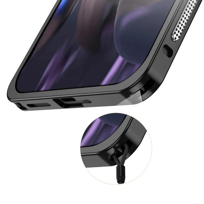 Metal Phone Bumper Case for Google Pixel with Cooling Vents & Camera Protector – Shock-Absorbing Aluminum Frame for Pixel 8, 9, 10, 11