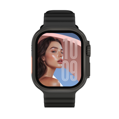 Montre intelligente pour Android avec appels Bluetooth, montre connectée de fitness avec écran AMOLED, suivi du rythme cardiaque et du sommeil
