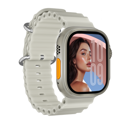 Montre intelligente pour Android avec appels Bluetooth, montre connectée de fitness avec écran AMOLED, suivi du rythme cardiaque et du sommeil