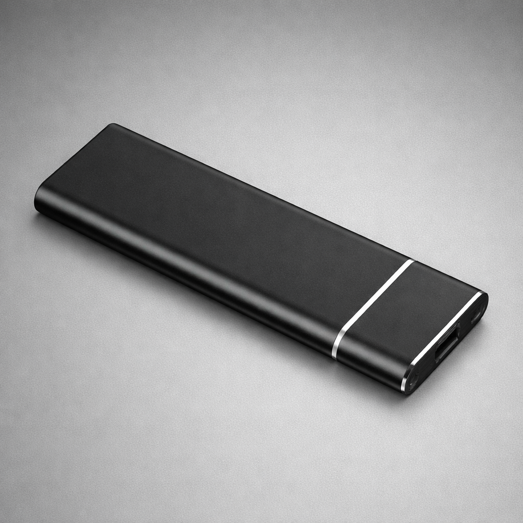 Ultra Thin Portable External Hard Drive | 500GB USB-C Storage for Fast File Transfer