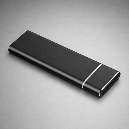 Ultra Thin Portable External Hard Drive | 500GB USB-C Storage for Fast File Transfer
