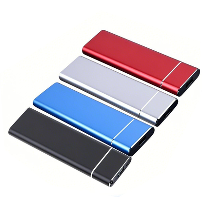 Ultra Thin Portable External Hard Drive | 500GB USB-C Storage for Fast File Transfer