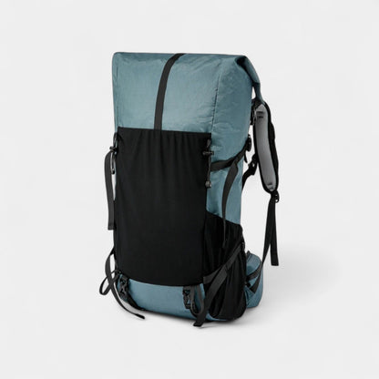 Sac à dos de voyage ultraléger de 50 L avec fermeture par enroulement | Résistant à l'eau et durable pour les aventures en randonnée
