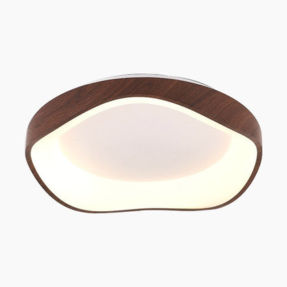 Round LED Ceiling Light 16.5 in Dimmable Remote Control Fixture Iron & Acrylic 3-Color Adjustable for Bedroom Living Room Study