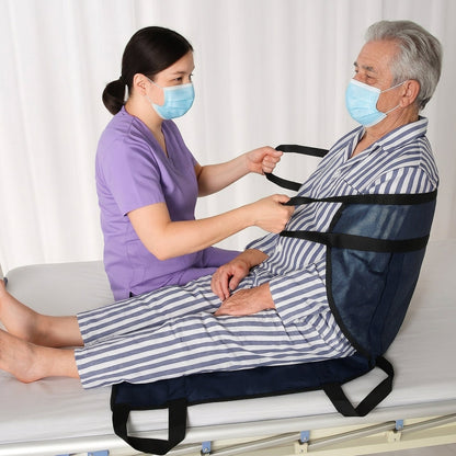 Cushioned Mobility Aid for Bedroom Repositioning & Caregiver Assistance with Secure Grip Handles | Senior Transfer Helper for In-Bed Movemen