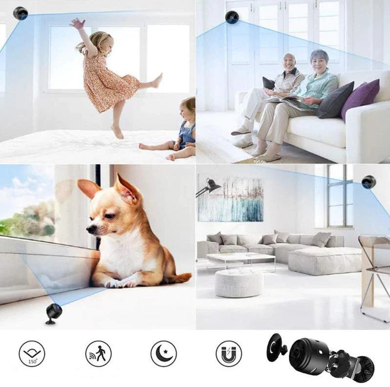 1080P HD Wireless Security Camera with Night Vision & Motion Detection for Indoor Home Monitoring