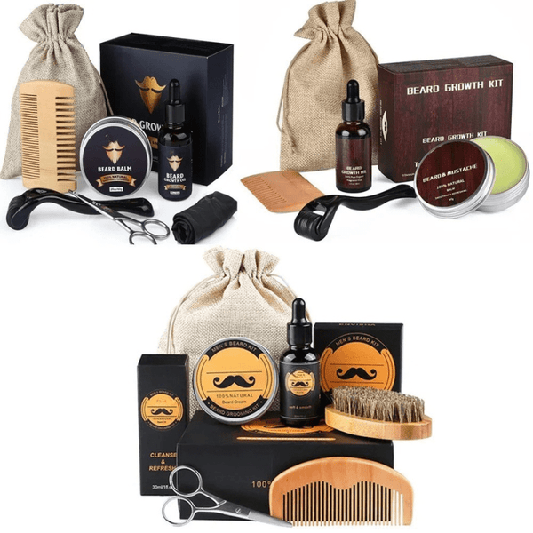 MANEBEARD – Kit de pousse de barbe avec technologie de micro-aiguilles pour une barbe plus dense