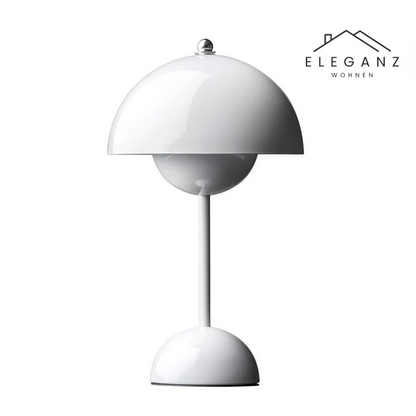 Lampe de bureau champignon sans fil avec variateur à 3 niveaux – Veilleuse LED rechargeable pour chambre, bureau et salon – 29,5 cm de hauteur