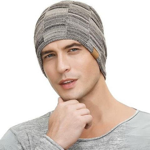 Collection Luca | Bonnet slouch avec doublure en polaire thermique | Bonnet d'hiver élégant pour la chaleur et le confort
