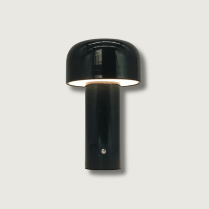 Rechargeable LED Mushroom Lamp Yellow Wireless Cordless Night Light 10 in Tall USB Bedside Accent Mood Lighting for Bedroom Living Room Offi
