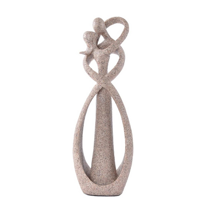 Romantic Resin Couple Kissing Sculpture for Home Decor | Modern Love Figurine for Living Room, Bedroom, Shelf Display | Abstract Embrace