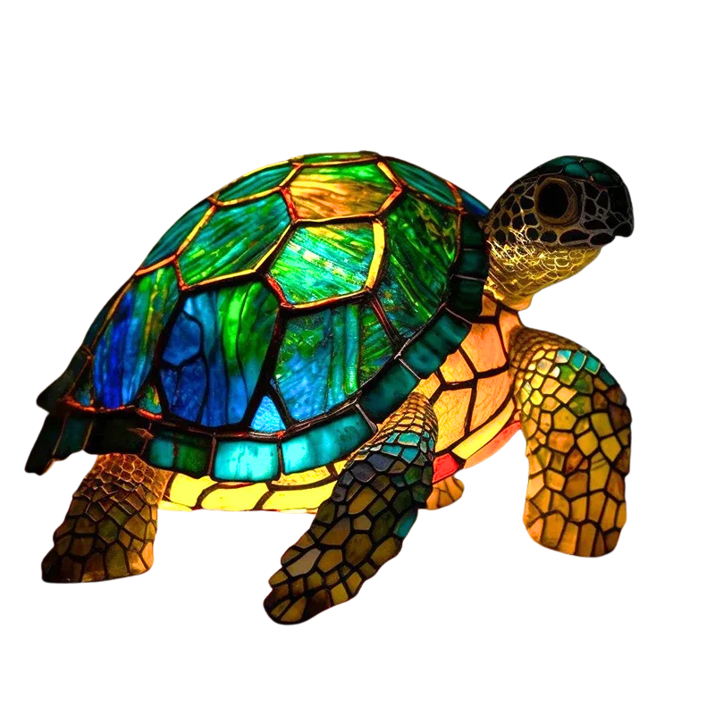 Solar Turtle Garden Light LED Outdoor Decorative Lantern with Realistic Shell Design for Patio Yard Pathway