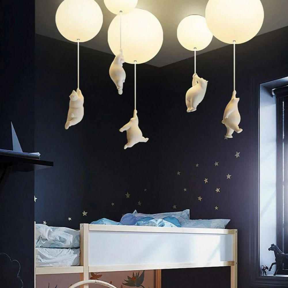 Plafonnier amusant en forme d'ours