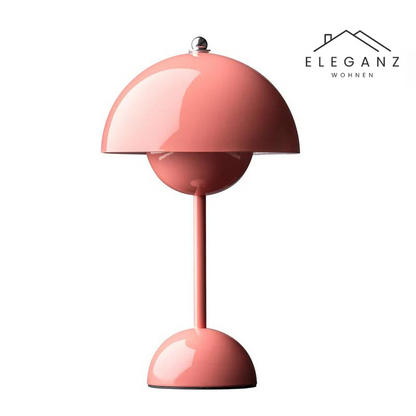 Lampe de bureau champignon sans fil avec variateur à 3 niveaux – Veilleuse LED rechargeable pour chambre, bureau et salon – 29,5 cm de hauteur