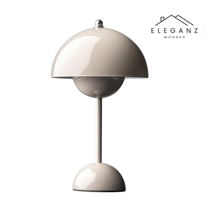 Lampe de bureau champignon sans fil avec variateur à 3 niveaux – Veilleuse LED rechargeable pour chambre, bureau et salon – 29,5 cm de hauteur
