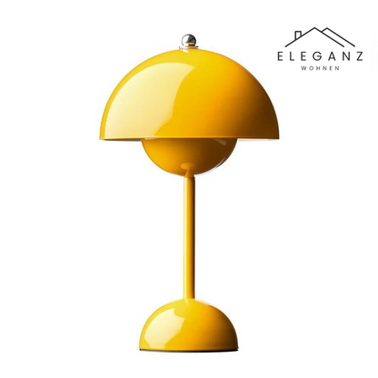 Lampe de bureau champignon sans fil avec variateur à 3 niveaux – Veilleuse LED rechargeable pour chambre, bureau et salon – 29,5 cm de hauteur
