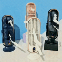 Ultra-Quiet USB Desk Fan with Rechargeable Battery | Compact Design for Effortless Cooling
