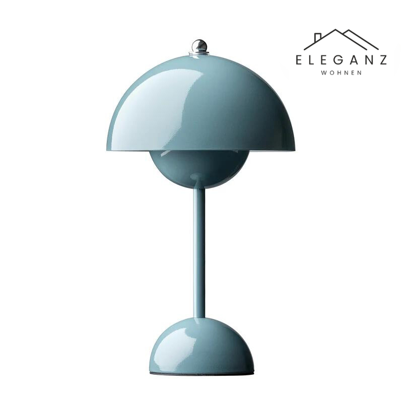 Lampe de bureau champignon sans fil avec variateur à 3 niveaux – Veilleuse LED rechargeable pour chambre, bureau et salon – 29,5 cm de hauteur