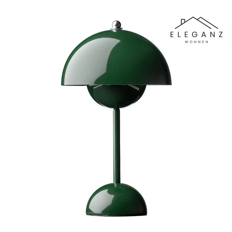 Lampe de bureau champignon sans fil avec variateur à 3 niveaux – Veilleuse LED rechargeable pour chambre, bureau et salon – 29,5 cm de hauteur