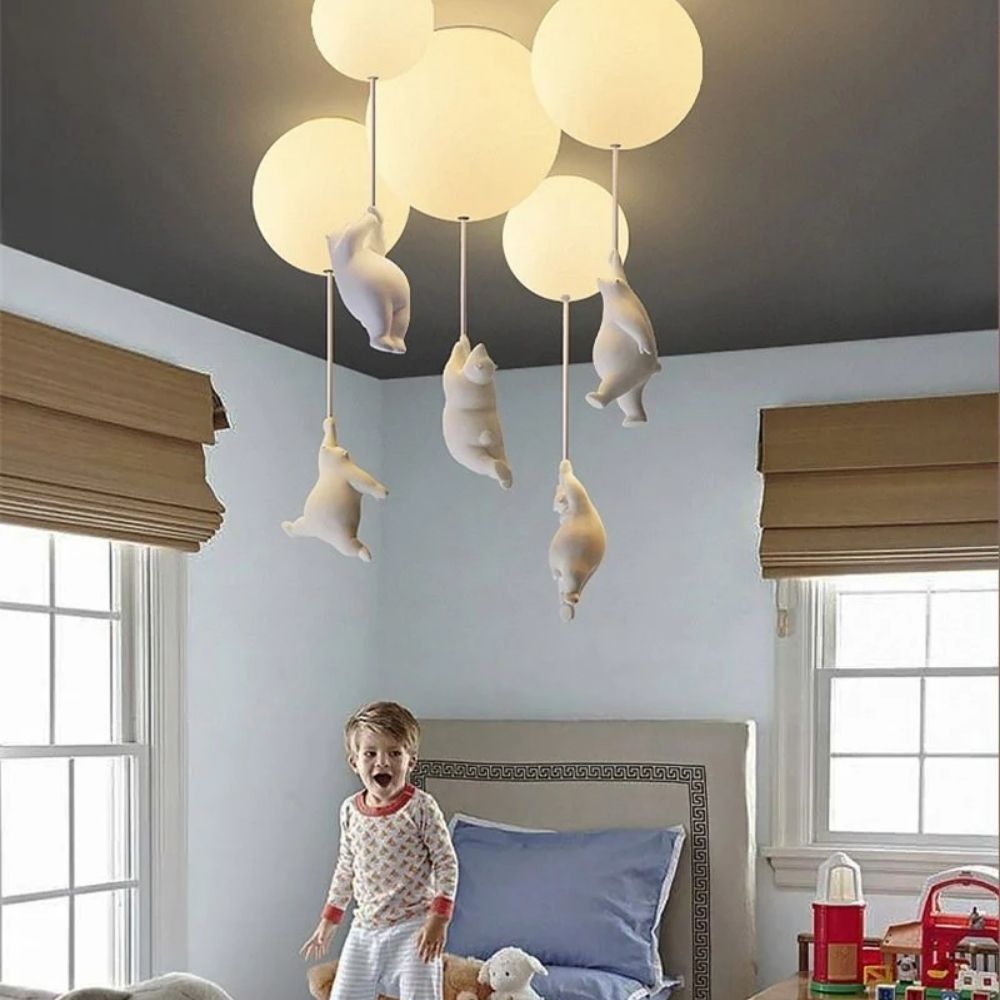Plafonnier amusant en forme d'ours
