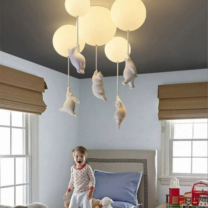 Plafonnier amusant en forme d'ours