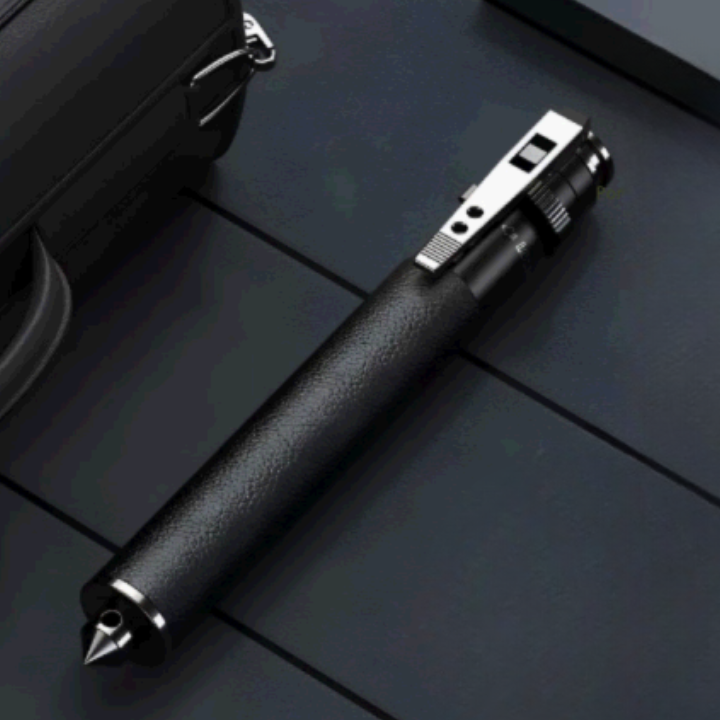 Telescopic Walking Stick with One-Click Deploy for Urban Safety & Trail Support 40-65 Inches Adjustable