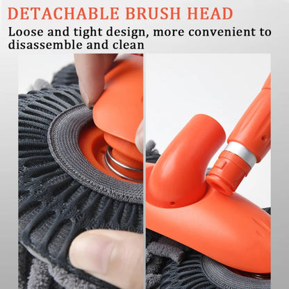 Telescoping Car Wash Brush with 360° Rotating Head & Extension Pole for Vehicles, RVs, Windows