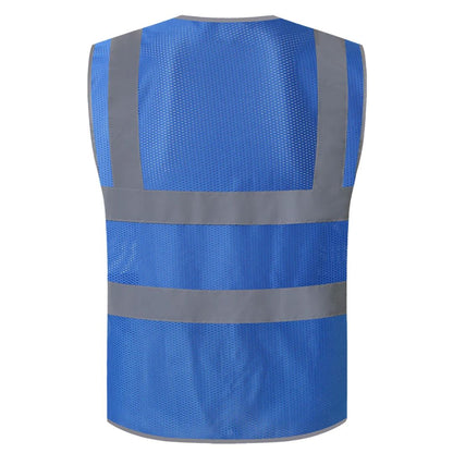 High-Visibility Safety Vest with Reflective Strips for Construction Workers & Road Crew – Breathable Workwear for Day & Night