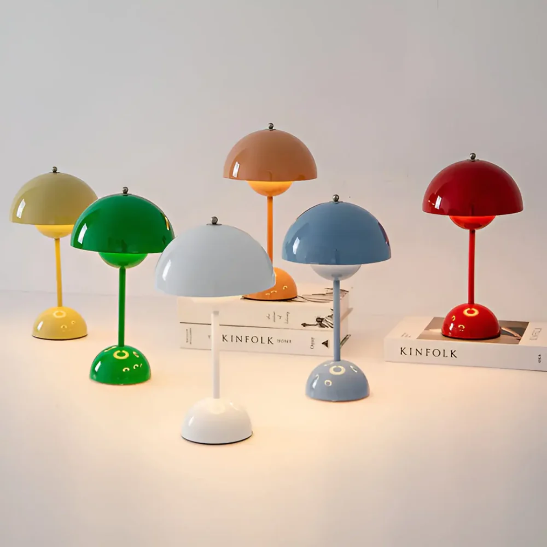 Cordless LED Table Lamp with Touch Control and Adjustable Color Temperature for Bedroom, Living Room & Patio