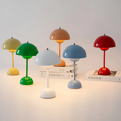 Cordless LED Table Lamp with Touch Control and Adjustable Color Temperature for Bedroom, Living Room & Patio