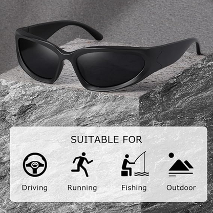 SwiftWrap | Lunettes de soleil de sport polarisées avec protection UV | Conception légère pour les modes de vie actifs